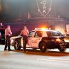 La police à la sortie du 1OAK, où Suge Knight a reçu plusieurs balles au cours d'une altercation. Los Angeles, le 24 août 2014.