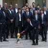 L'équipe de France de handball, sacrée championne du monde pour la 5e fois de son histoire au Qatar, a été reçue le 3 février 2015 à l'Elysée par François Hollande pour fêter leur triomphe.