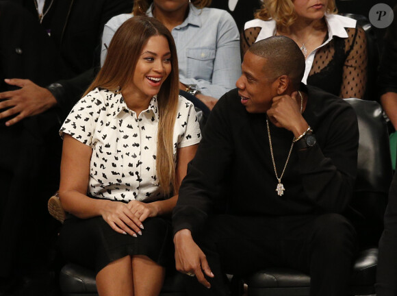 Jay Z et Beyoncé au Barclays Center à Brooklyn, le 9 décembre 2014.
