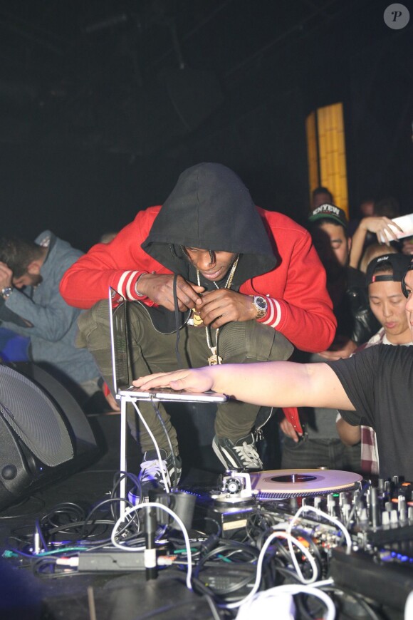 Travis Scott et Sean Kingston (qui fête ses 25 ans) enflamment l'Argyle à Hollywood, Los Angeles, le 3 février 2015.
