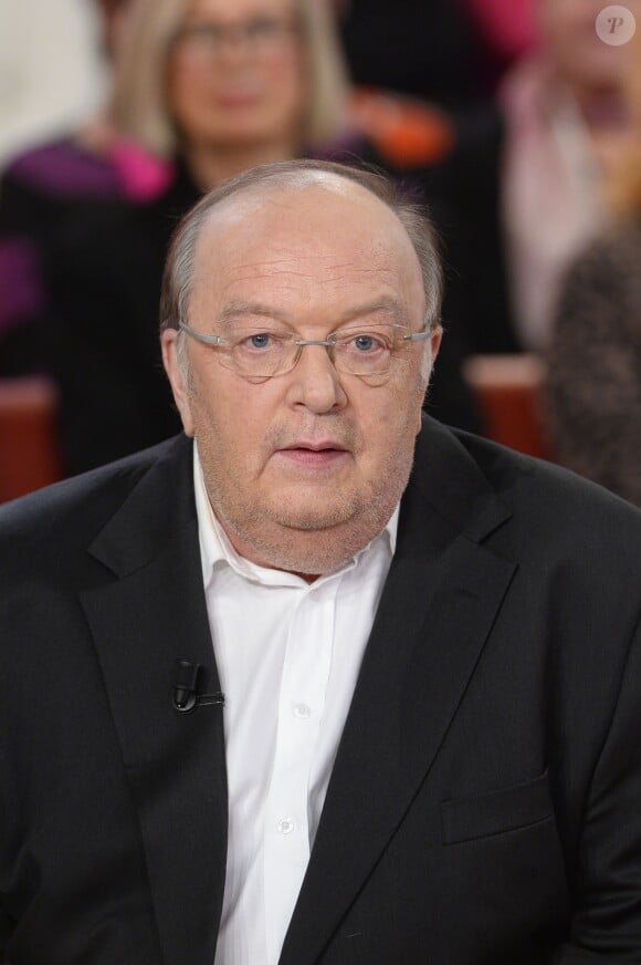 Bernard Mabille - Enregistrement de l'émission "Vivement Dimanche" à Paris le 4 février 2015. L'émission est diffusée le 8 février.