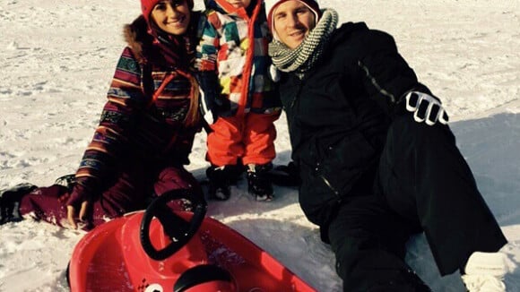 Lionel Messi et sa belle Antonella : Heureux au ski avec leur petit Thiago
