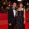 Rinko Kikuchi et son mari Shota Sometani - Première du film "Nobody Wants the Night" à l'occasion de l'ouverture du 65e Festival International du film de Berlin le 5 février 2015.