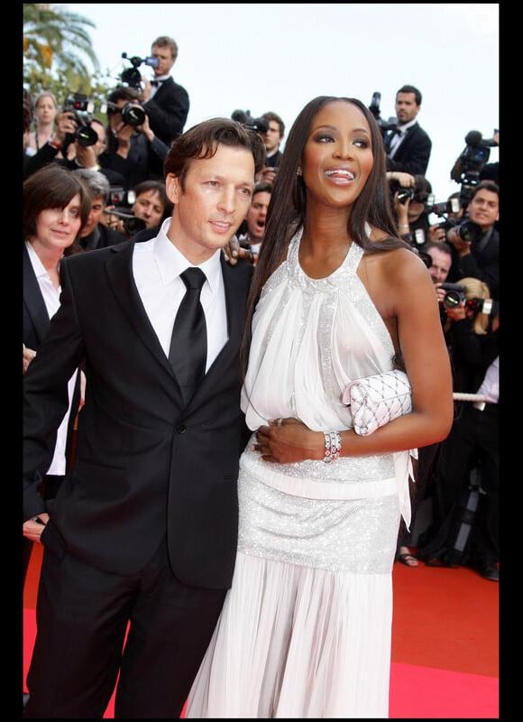 Christophe Rocancourt et Naomi Campbell lors du Festival de Cannes en mai 2008