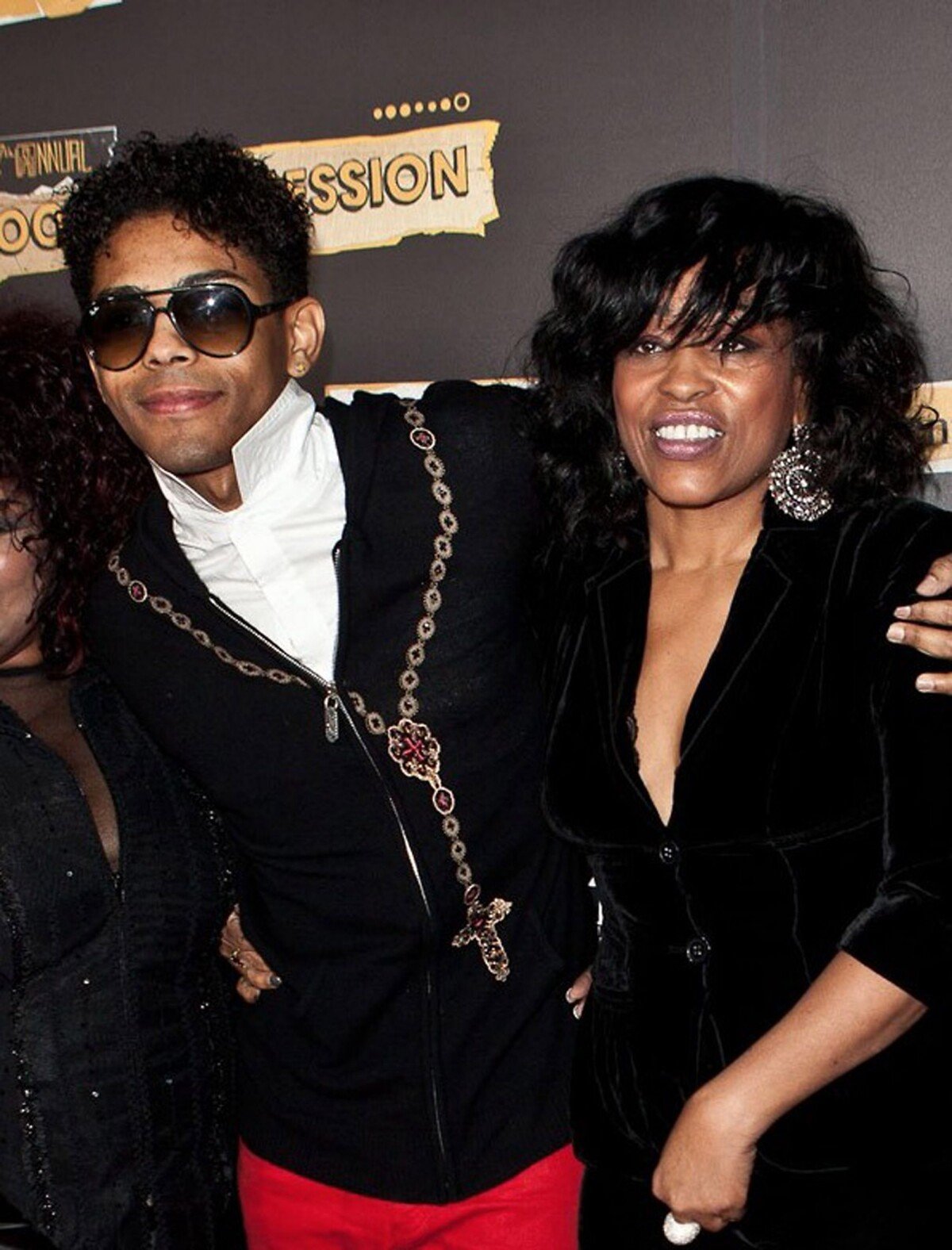 Photo B.Howard avec sa mère Miki Howard en octobre 2014. Purepeople