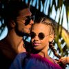 Exclusif - Vanessa Lawrens et Julien Guirado ont fêté les un an de leur relation amoureuse à Punta Cana en République dominicaine. Janvier 2015.