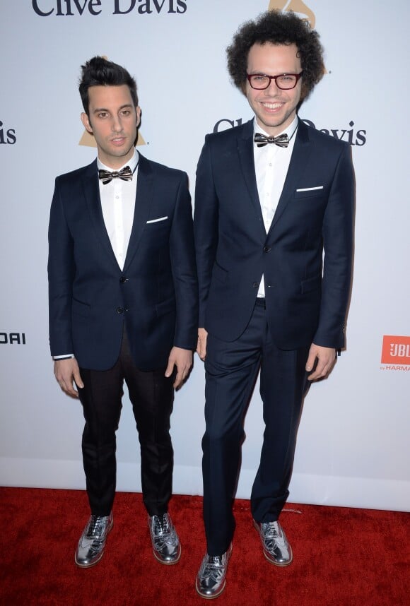Chad Vaccarino et Ian Axel from Rita à la soirée pré-Grammy de Clive Davis, le 7 février 2015 au Beverly Hilton Hotel de Los Angeles.