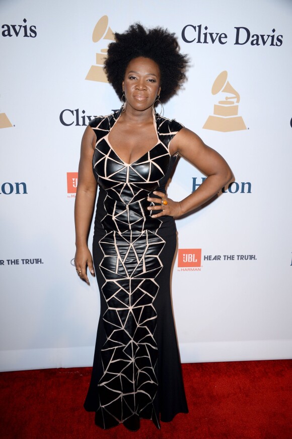 India.Arie à la soirée pré-Grammy de Clive Davis, le 7 février 2015 au Beverly Hilton Hotel de Los Angeles.