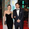 Claire Forlani et son mari Dougray Scott - Cérémonie des British Academy Film Awards 2015 au Royal Opera House à Londres, le 8 février 2015. 
