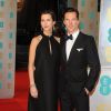 Benedict Cumberbatch et sa fiancée Sophie Hunter enceinte - Cérémonie des British Academy Film Awards 2015 au Royal Opera House à Londres, le 8 février 2015. 