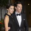 Sophie Hunter et son fiancé Benedict Cumberbatch lors des BAFTA Awards à Londres le 8 février 2015