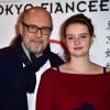 Le réalisateur Stefan Liberski et Pauline Etienne enceinte - Première du film 'Tokyo Fiancée' au cinéma UGC Les Halles à Paris le 9 février 2015.