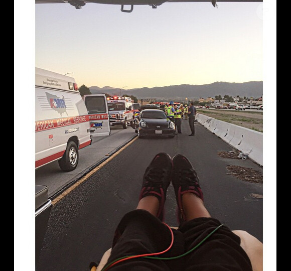 Samantha Mumba peu de temps après son accident de voiture a ajouté une photo sur son compte Instagram le 10 février 2015