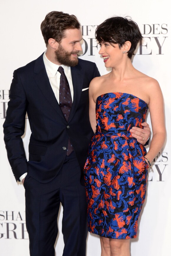 Jamie Dornan et Amelia Warner - Première du film "50 Nuances de Grey" à Londres, e 12 février 2015.