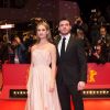 Lily James et Richard Madden - Avant-première du film "Cinderella" (Cendrillon) lors de la 65ème Berlinale à Berlin, le 13 février 2015.