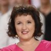 Anne Roumanoff, à l'enregistrement de l'émission Vivement Dimanche, diffusée le 16 novembre 2014.