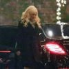 Christina Aguilera arrive à la soirée Azoff Christmas Party à Beverly Hills le 3 décembre 2014