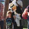Christina Aguilera se rend à un pique-nique organisé par l'école de son fils Max à Santa Monica, le 2 septembre 2014.