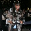 Naomi Campbell arrive à la nouvelle boutique Fendi sur Madison Avenue, pour sa soirée d'inauguration. New York, le 13 février 2015.