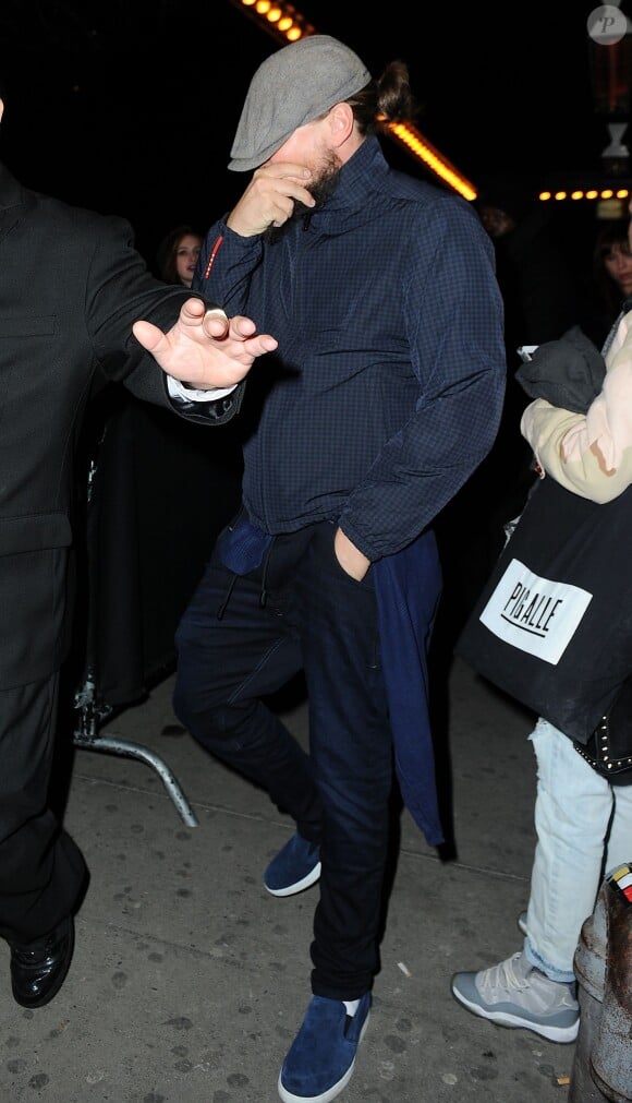 Leonardo Dicaprio quitte l'Up and Down à New York, le 13 février 2015.