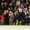 Rachel Zoe, Richard Hilfiger, Rita Ora, Johannes Huebl, Olivia Palermo et Victor Cruz assistent au défilé Tommy Hilfiger automne-hiver 2015-2016 à la Park Avenue Armory. New York, le 16 février 2015.