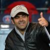 Jamel Debbouze lors du match de ligue de champions entre le PSG et Chelsea, au Parc des Princes à Paris le 17 février 2015