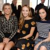 Alexandra Richards, Harley Viera-Newton et Leigh Lezark assistent au défilé Michael Kors automne-hiver 2015 aux Spring Studios. New York, le 18 février 2015.