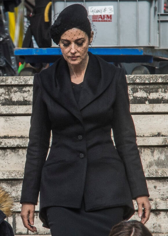 Monica Bellucci - Tournage du nouveau James Bond "Spectre" à Rome en Italie le 20 février 2015.
