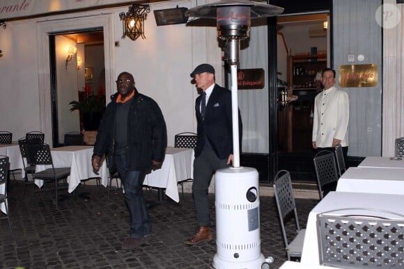 Daniel Craig et Monica Bellucci dînent au restaurant Il Bolognese à Rome, le 19 février 2015.
