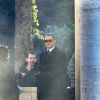 Daniel Craig sur le tournage du prochain James Bond, Spectre, à Rome, le 19 février 2015