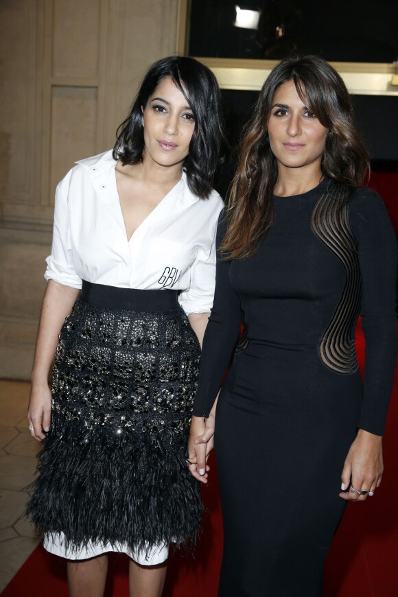 Leïla Bekhti et Géraldine Nakache - Photocall de la 40ème cérémonie des César au théâtre du Châtelet à Paris le 20 février 2015