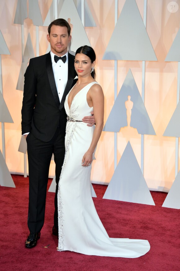 Channing Tatum and Jenna Dewan-Tatum arrive on the red carpet at the 87th Academy Awards at the Hollywood & Highland Center in Los Angeles, CA, USA, on February 22, 2015. Photo by Kevin Dietsch/UPI/ABACAPRESS.COM23/02/2015 - Los Angeles