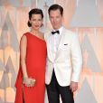 Benedict Cumberbatch et sa femme Sophie Hunter à la 87e cérémonie des Oscars à Hollywood, le 22 février 2015.