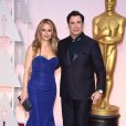 John Travolta et Kelly Preston à la 87e cérémonie des Oscars à Hollywood, le 22 février 2015.