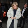 Taylor Swift arrive dans les studios de la radio 1 à Londres, le 23 février 2015. 