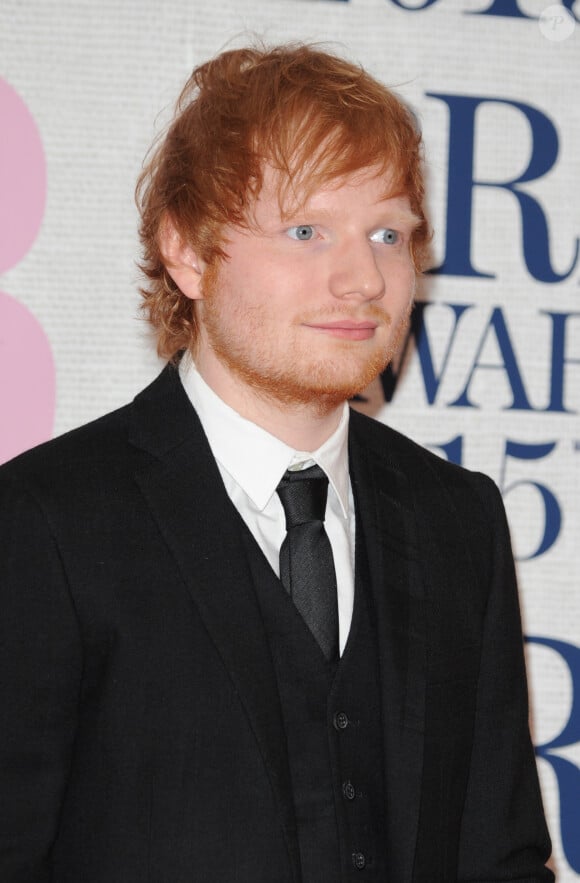 Ed Sheeran - 35e cérémonie des Brit Awards à l'O2 Arena de Londres, le 25 février 2015.
