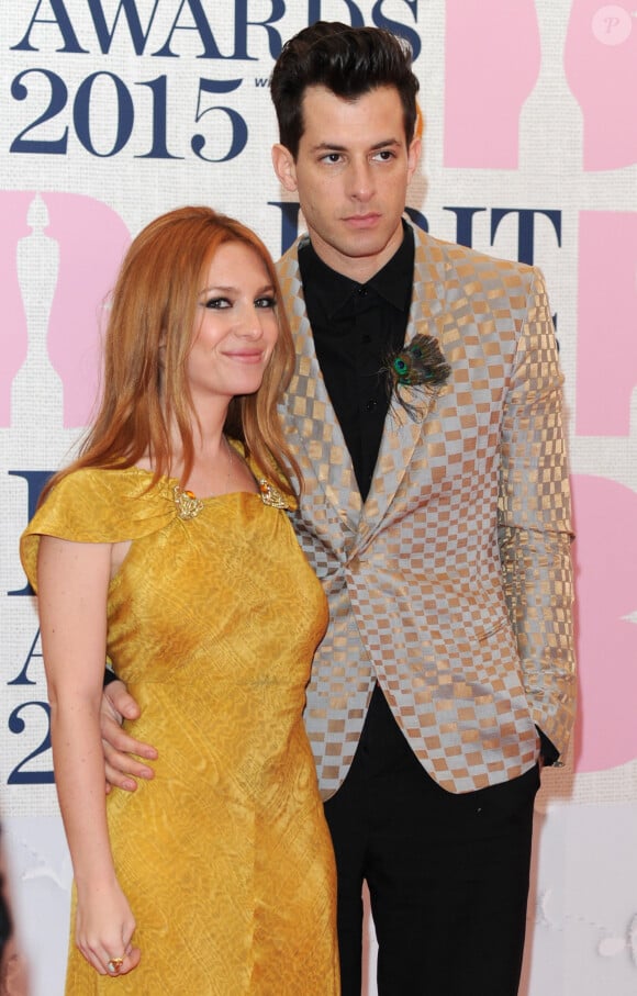 Joséphine de la Baume et son mari Mark Ronson - 35e cérémonie des Brit Awards à l'O2 Arena de Londres, le 25 février 2015.