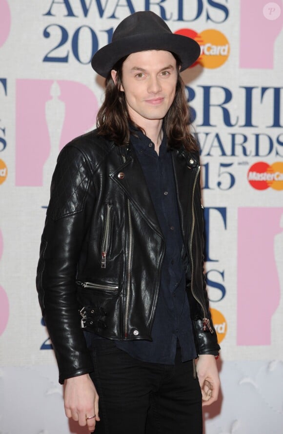 James Bay - 35e cérémonie des Brit Awards à l'O2 Arena de Londres, le 25 février 2015.