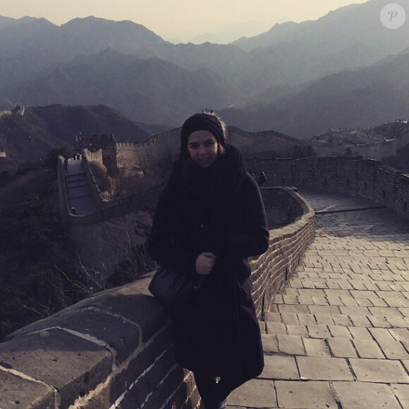 Pauline Ducruet, fille de la princesse Stéphanie de Monaco, en séjour en Chine en janvier 2015. Photo publiée sur son compte Instagram.