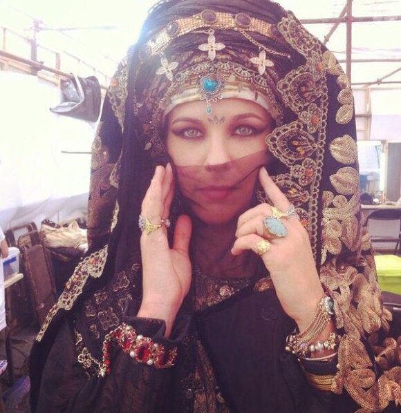 Lorie sur le tournage de Dragon Blade. Photo publiée le 19 février 2014