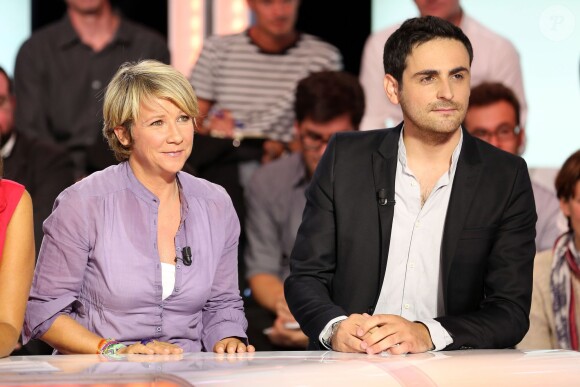Exclusif - Camille Combal et Ariane Massenet à la conférence de presse rentrée D8, le 29 août 2013.