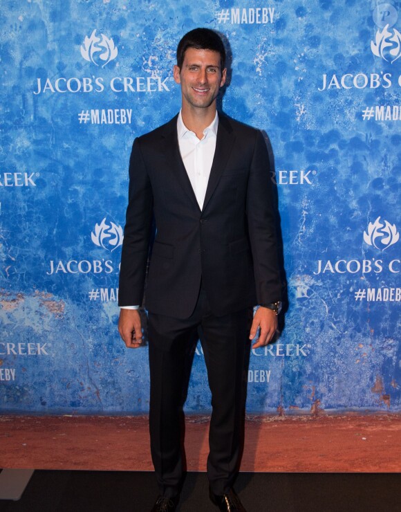 Novak Djokovic assiste à la projection de la mini-série documentaire "Made By" sur sa vie à Melbourne. Le 13 janvier 2015