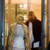 Kanye West et Kim Kardashian quittent le Royal Monceau. Paris, le 6 mars 2015.