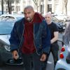 Kanye West de retour au Royal Monceau. Paris, le 8 mars 2015.