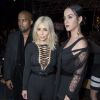 Kanye West, Kim Kardashian et Katy Perry assistent au défilé Givenchy automne-hiver 2015-2016 au lycée Carnot. Paris, le 8 mars 2015.