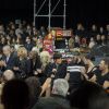 Kanye West, Kim Kardashian, Kris Jenner, Johnny Wujek et Katy Perry assistent au défilé Givenchy automne-hiver 2015-2016 au lycée Carnot. Paris, le 8 mars 2015.