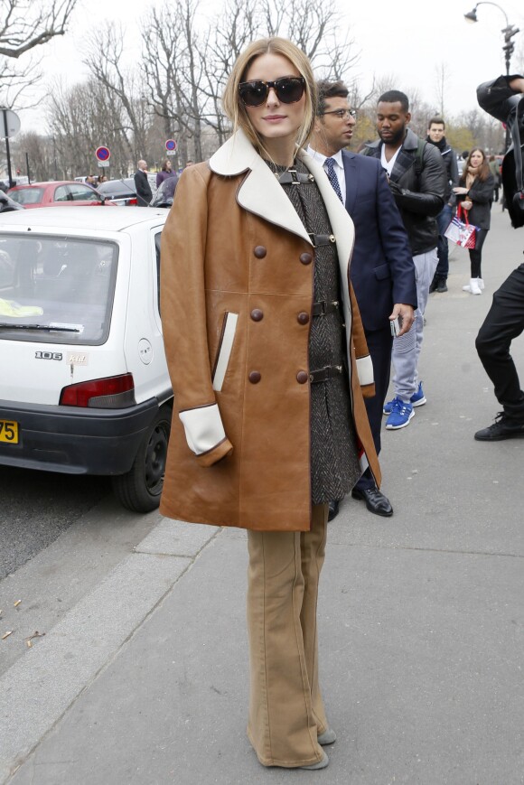 Olivia Palermo -Arrivées au défilé de mode "Giambattista Valli", collection prêt-à-porter automne-hiver 2015/2016, à Paris. Le 9 mars 2015 
