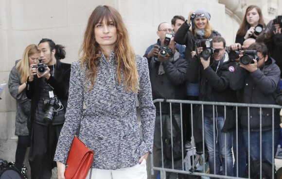 Caroline de Maigret - Arrivées au défilé de mode "Chanel", collection prêt-à-porter automne-hiver 2015/2016, à Paris. Le 10 mars 2015 