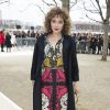 Valéria Golino - People au défilé de mode "Valentino", collection prêt-à-porter automne-hiver 2015/2016, à Paris. Le 10 mars 2015