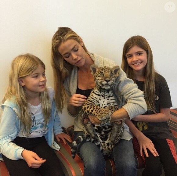 Denise Richards et ses filles Lola et Sam le 28 janvier 2015